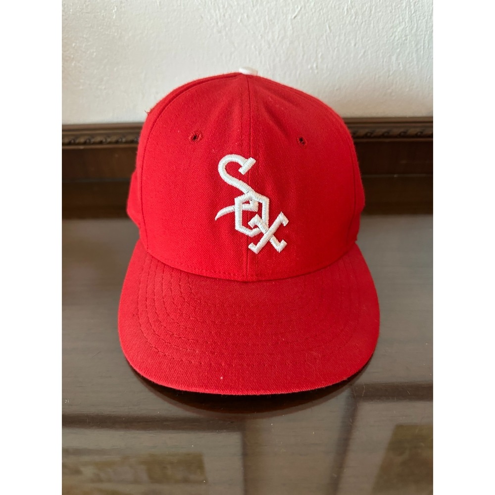 Chicago White Sox Red 70s Cooperstown Collection Vintage MLB Baseball Hat 7.5